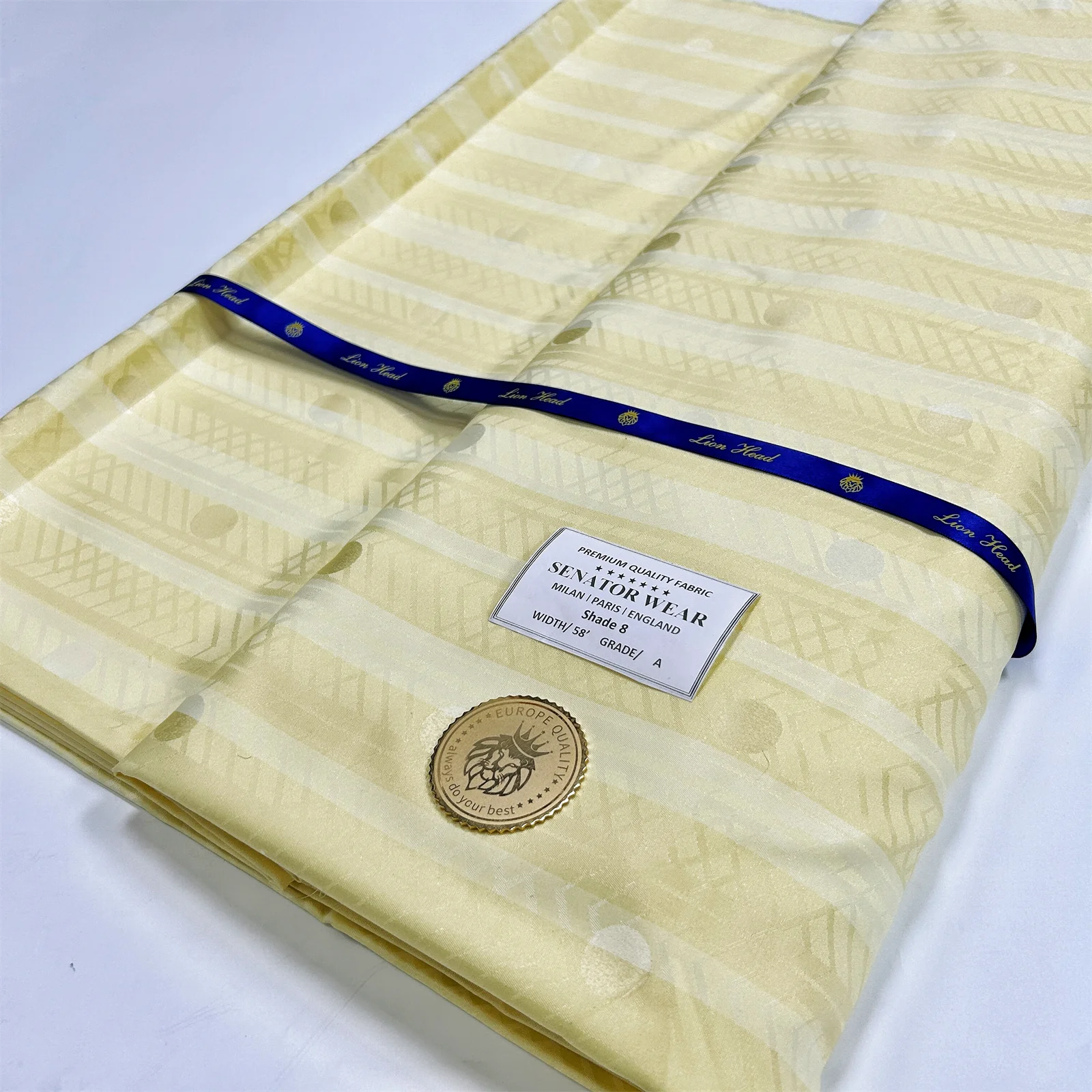 

Nigerian Senator Wear Suit Fabric For Men Cloth Material 2025 African Shirt Clothes Cotton Material For Man Garment