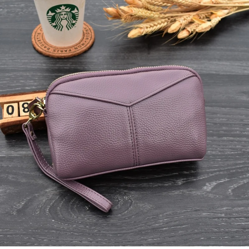 Модные женские длинные клатчи из искусственной кожи, женский кошелек из натуральной кожи, женский кошелек на молнии, кошелек на запястье, сумка для мобильного телефона, бумажник