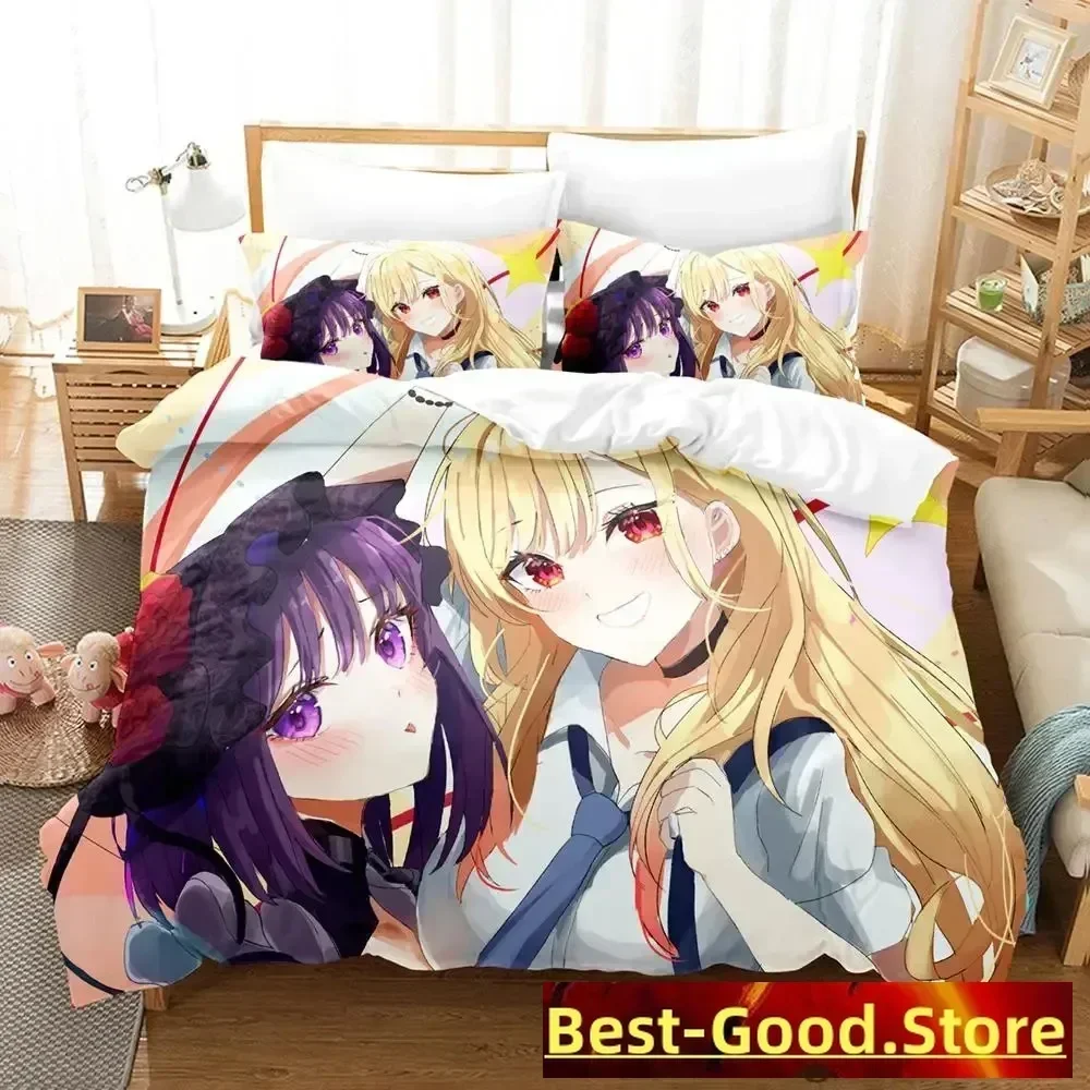 

2023 Marin Kitagawa Bedding Set Single Twin Full Queen King Size Bed Set Adult Kid Bedroom Duvetcover Sets Anime parure de lit
