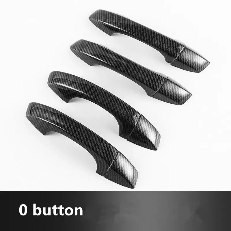 Carbon Fiber Chrome Car Side Door Handle Cover Trim Sticker Styling Accessories For VW Arteon 2017-2023 view 5