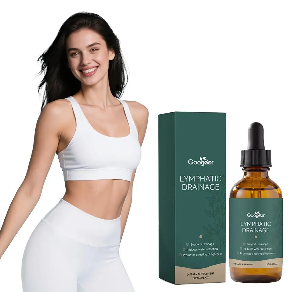 For Daily Body Care,60ml Herbal Lymphatic Drainage Drops ,Scientific Formula Body Detoxify Circulatory Support Enhance Drop