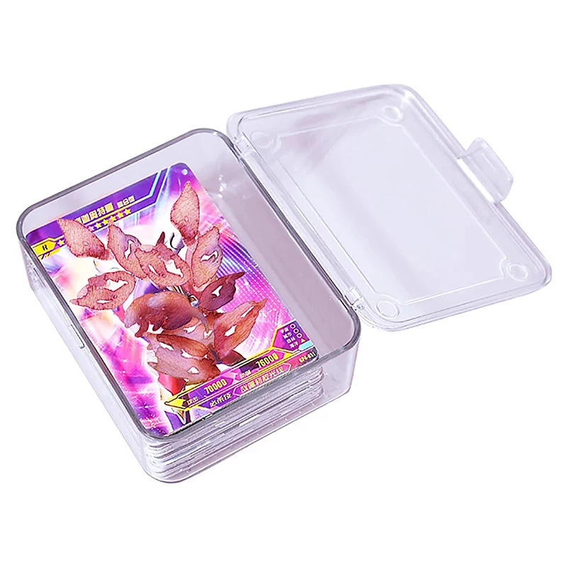 กล่องพลาสติกสำหรับใส่ไพ่โปร่งใสใหม่กล่องใส่การ์ดเกมโป๊กเกอร์กล่องใส่บอร์ดเกมการ์ดทำจาก PP