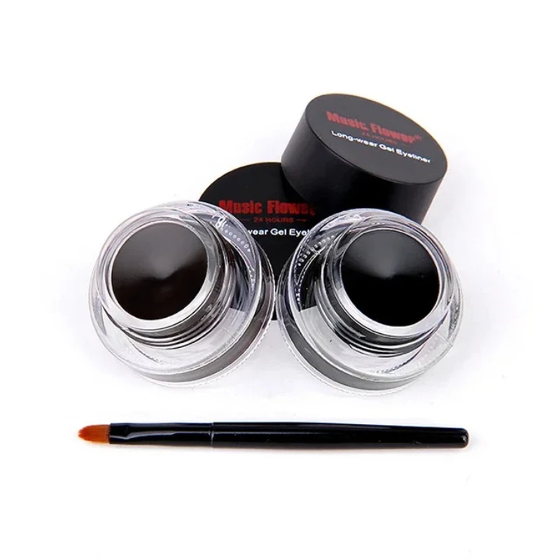 Hot Sale purple Black Blue Brown Eyeliner Gel Water-proof And Smudge-proof Cosmetics Set Eye Liner Kit in Eye Makeup M1009#