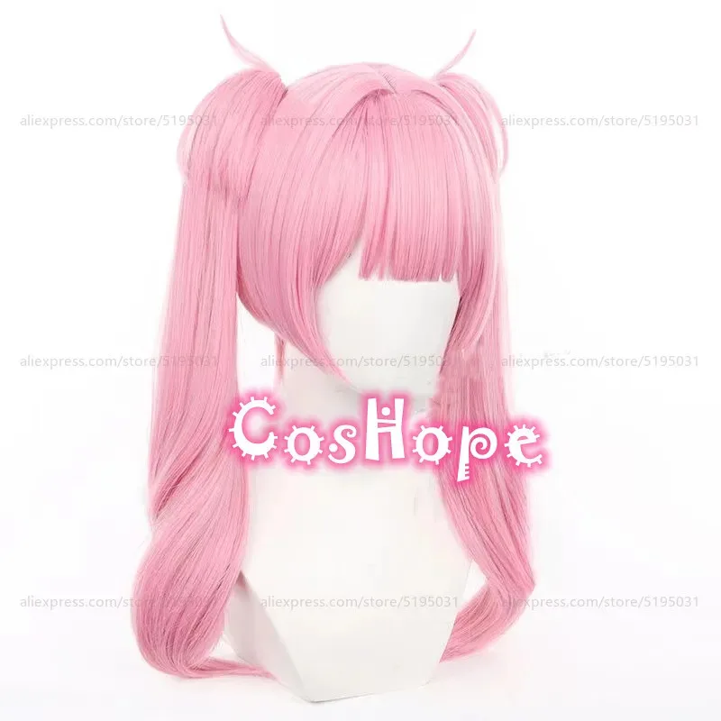 วิกผมสีชมพูแบบหางม้าคู่ ยาว 55 ซม. สำหรับคอสเพลย์อนิเมะ ทนความร้อน ผลิตจากเส้นใยสังเคราะห์ รุ่น 2025 ลี่เทียนซี
