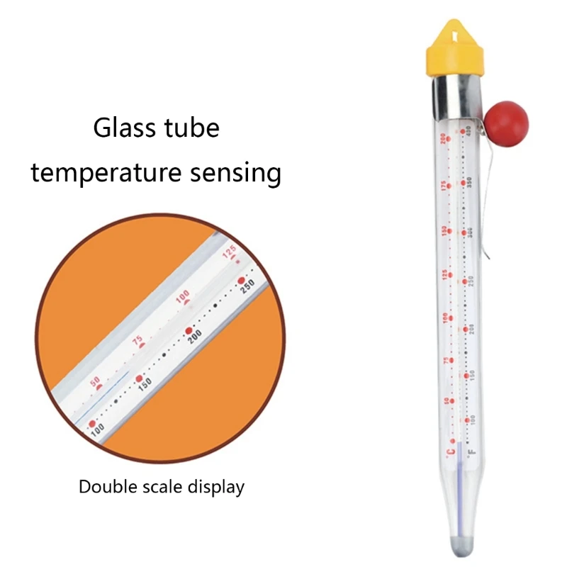 Candy Deep Fry Thermometer with Pot Clip,Candy Thermometer Very Accurate & Fast-Read Thermometer