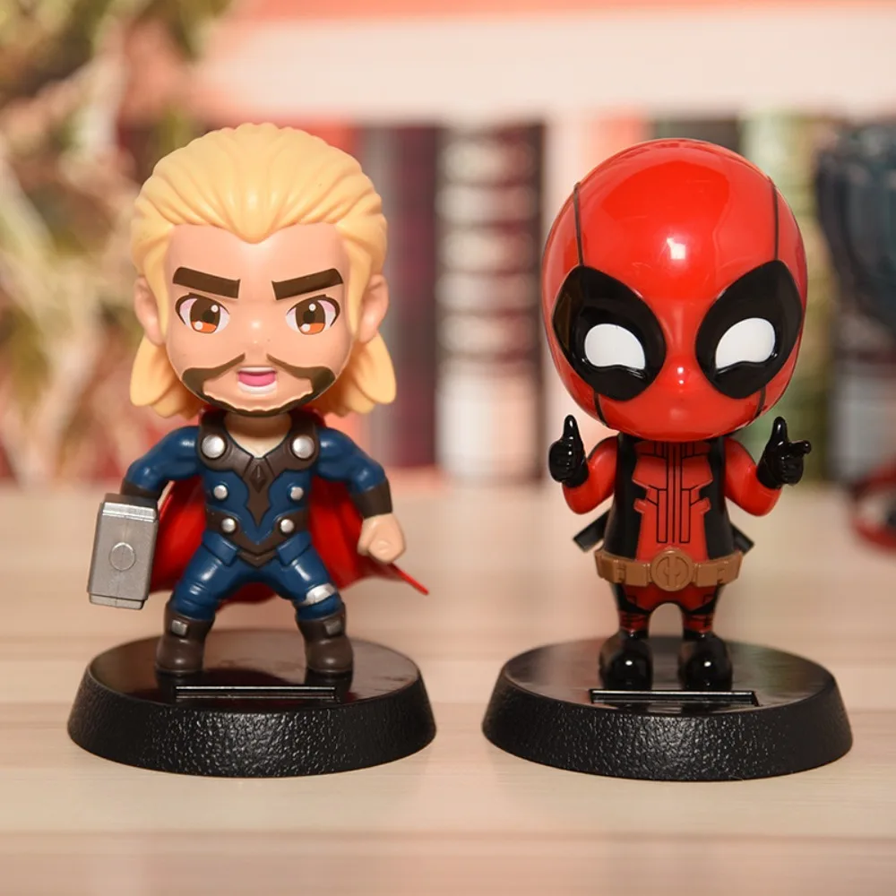 

Marvel Человек-Паук Железный Человек Пупс Кукла Автомобиль Орнамент Милый Мультфильм ПВХ Супергерой Настольное Украшение Орнамент Детская Игрушка Подарок