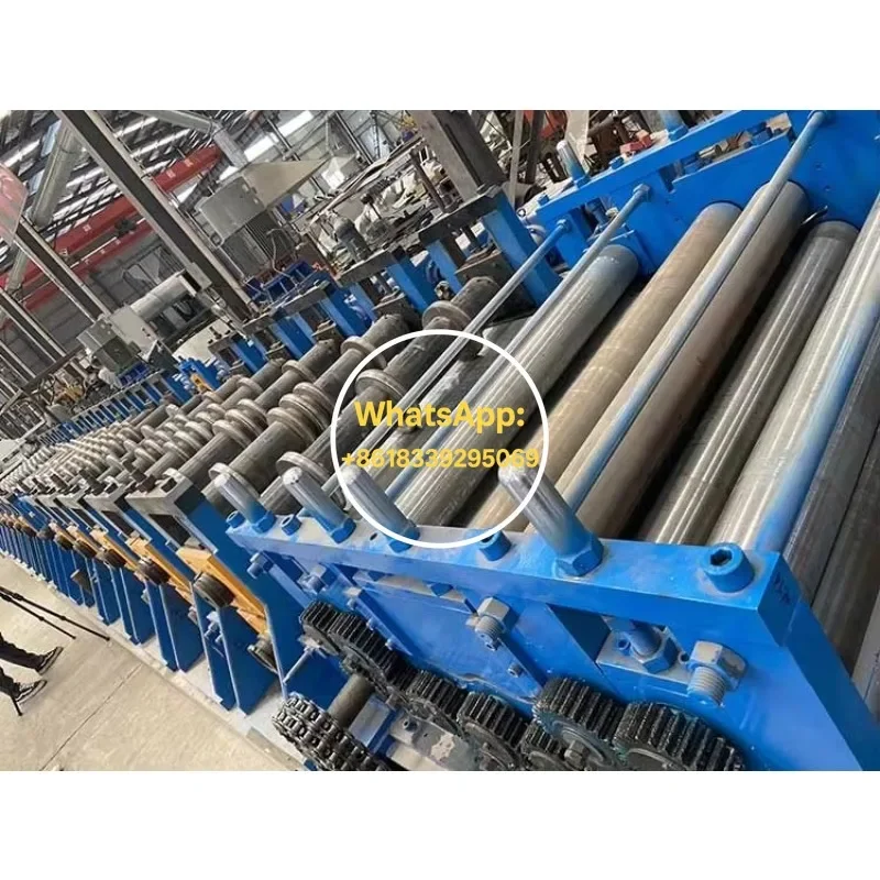 Steel Silo Corrugated Sheet Roll Forming Machine High Speed Automatic Metal Panel Maker for Storage Bin Production Line
