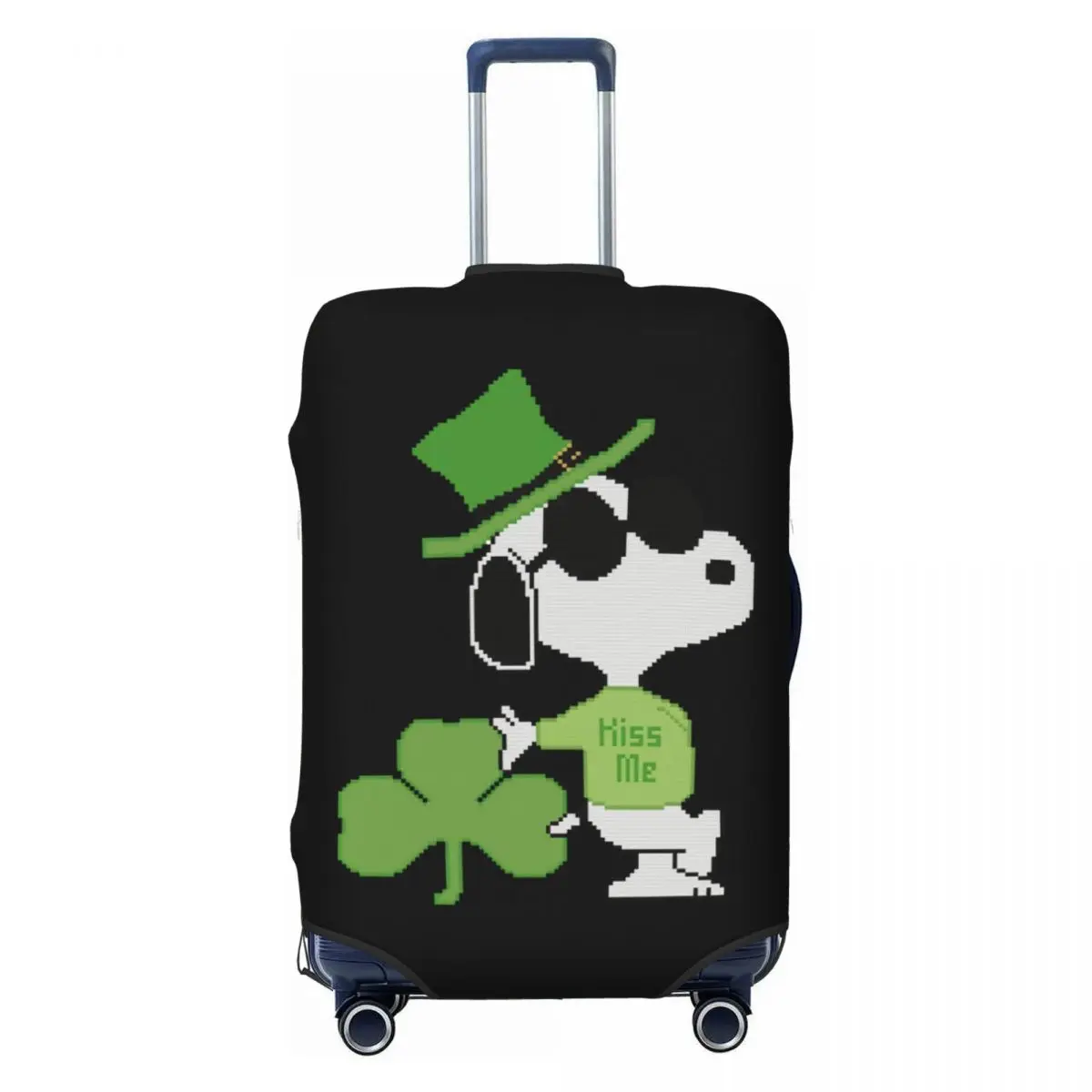 

Custom S-snoopys Four-leaf Clover Travel Luggage Cover Dust Proof Suitcase Cover Protector Fit 18-32 Inch