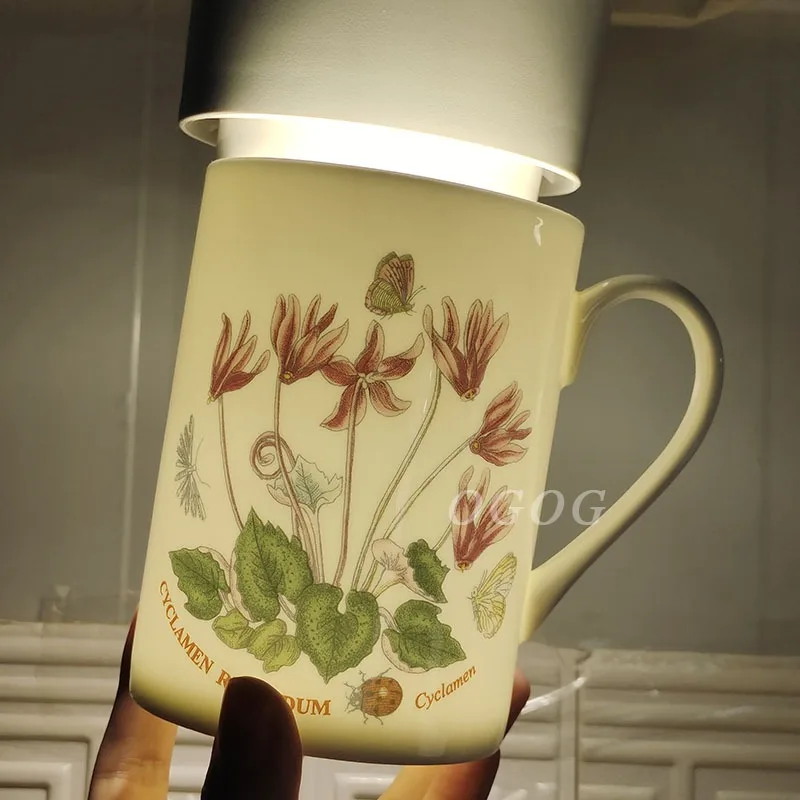 أكواب قهوة صينية متطورة بتصميم أوروبي أكواب سيراميك ممتازة لشخصين في صندوق عرض تقديمي أنيق #3