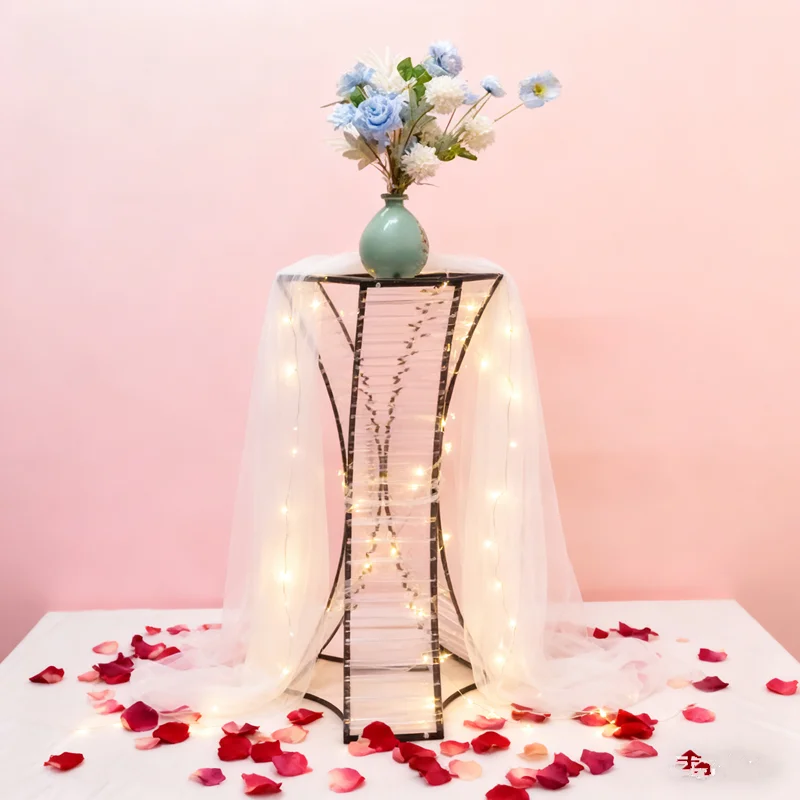 

4/10 шт. акриловая металлическая подставка для цветов, свадебные центральные элементы, цветы для мероприятий, дорожный свинец, украшение для домашней вечеринки,