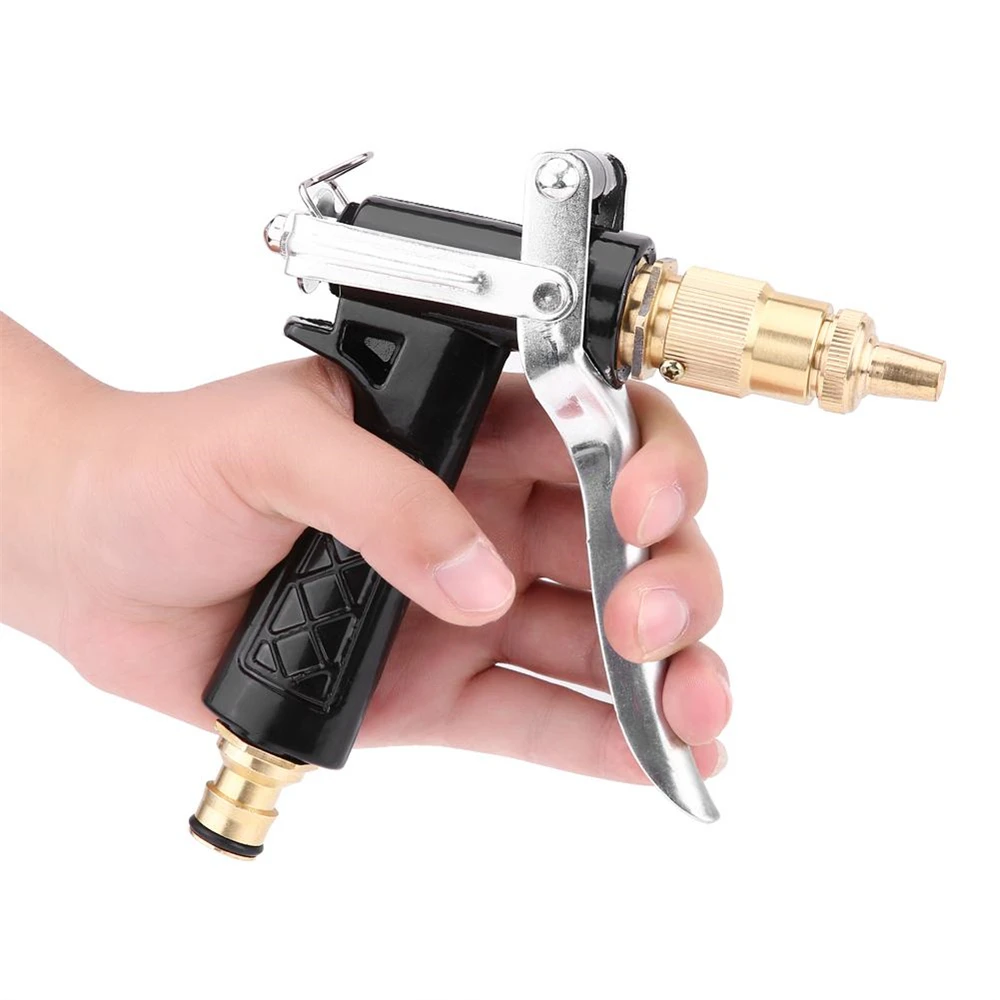 

High Pressure Water Spray Gun Brass Nozzle Car Washing Garden Watering Sprayer Multiple Spray Modes Rustproof Water Gun