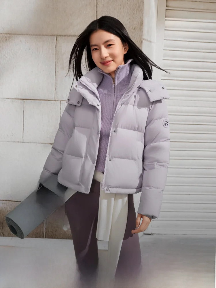 

Bosideng Winter New Soft Elastic Comfortable Shortened down Jacket Women's Fashionable Stylish Polyester Fiber Warmth Daily Use