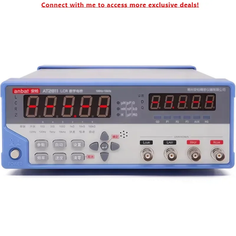 

Anbai AT2811 RCL Bridge Digital LCR Tester Resistance Test Instrument