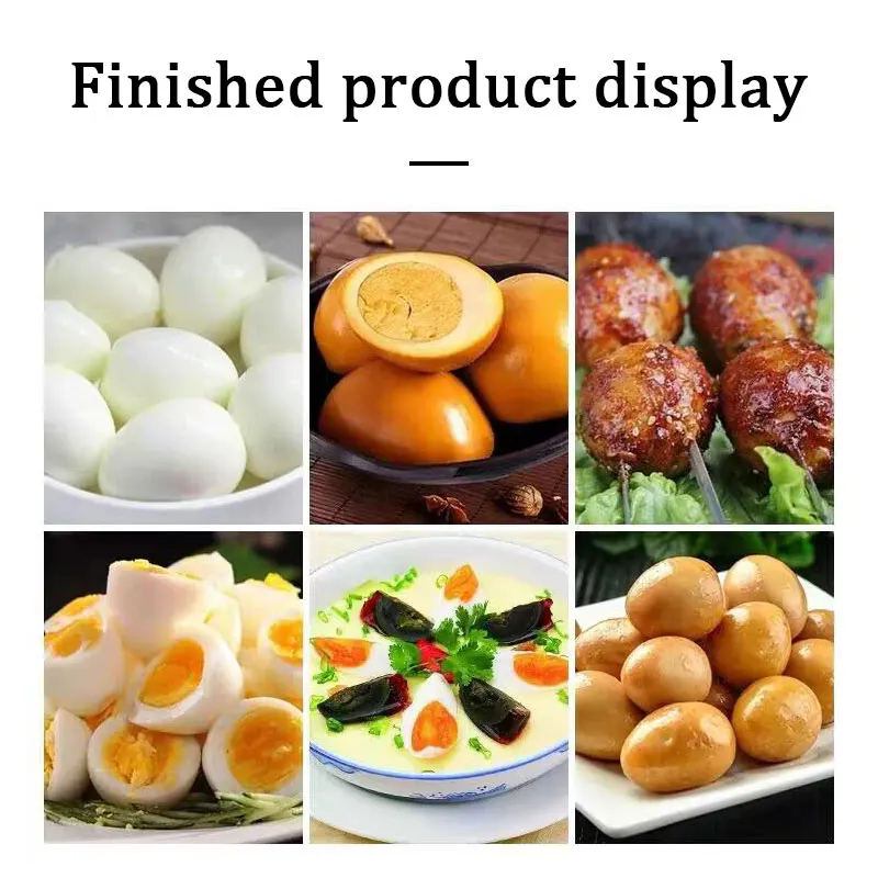 220V Maszyna do obierania jajek gotowanych ze stali nierdzewnej Wysokiej jakości komercyjna elektryczna obieraczka do jajek Czysty silnik miedziany Urządzenie do łuskania jajek