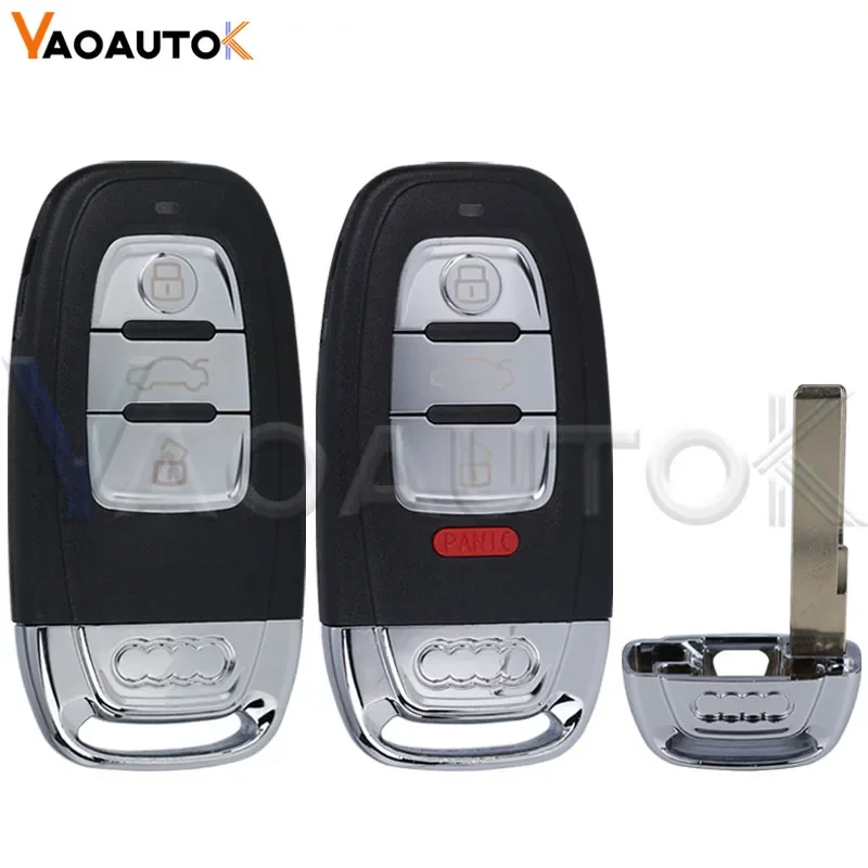 

Чехол Smart Auto Remote Key Shell Fob для Audi A4l A3 A4 A5 A6 A8 Quattro Q5 Q7 A6 A8 Сменный корпус автомобильного ключа 3/4 кнопки