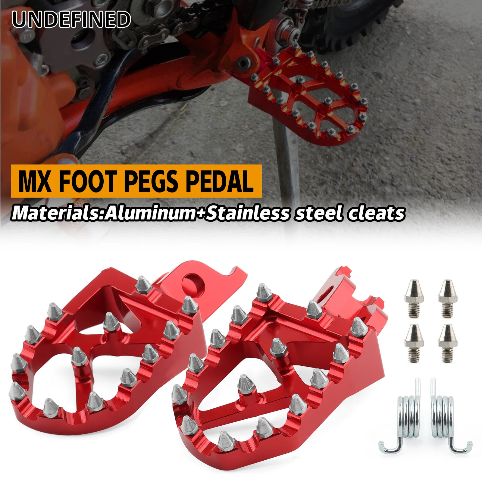 

Motorcycle Footpegs Foot Rests Pedals For Honda CR125/250 CRF150R CRF250R/RX CRF450R/X/L for Kawasaki KX250/F KX450/F KLX450R