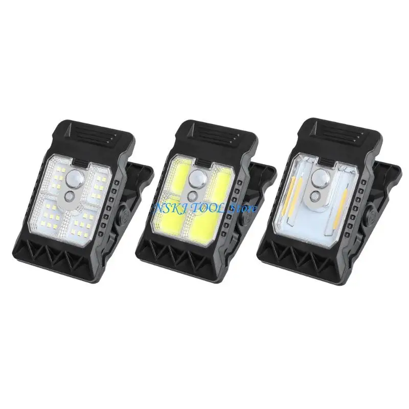 

L8RC Solar Powered Clip On Lamp Motion High Brightness For Outdoor Camping Tent Pathway And Patio Lighting