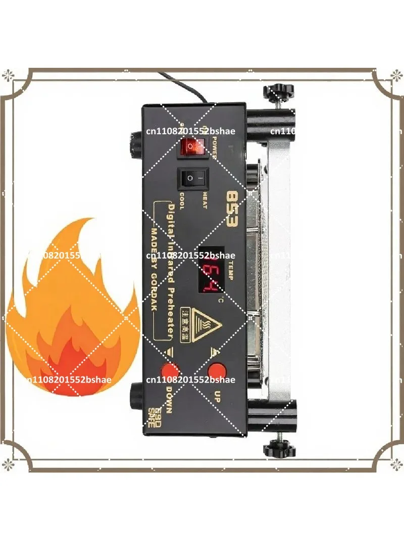 853 IR Preheater Station Bottom Heating Temperature Control Rework Station Lead Free Infrared Preheater Station