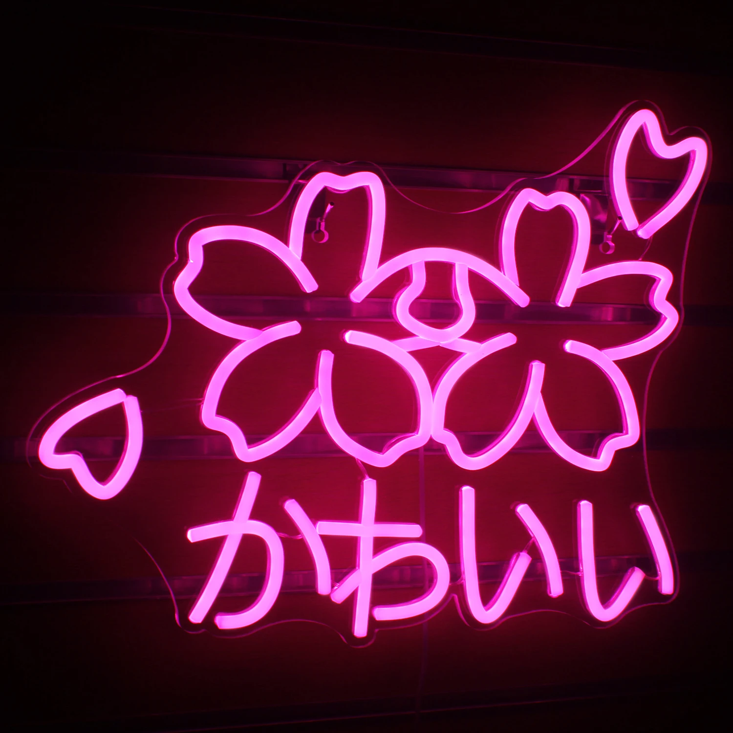 Ineonlife señal de neón personalizada, luz LED de flor Sakura Kawaii, utilizada para dormitorio, cafetería, fiesta, boda, Bar, decoración de pared, regalo