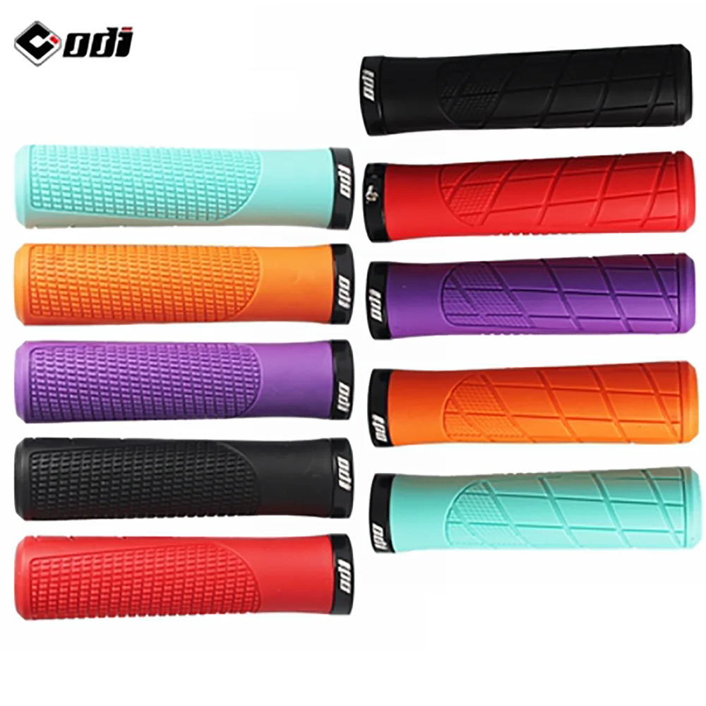 ODI MTB Lockable Bicycle Handlebar Grips Soft Rubber Bicycle Handle Integrated Bike Grip Cover Bike Accessories