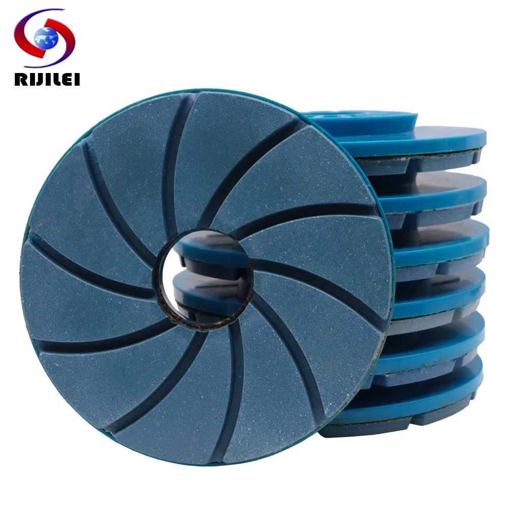 7 PCS 6 Inch Diamond Edge Polishing Pad With Snail Lock Grinding Wheel Granite Fro Marble Stone Concrete 150 mm Abrasive Disc