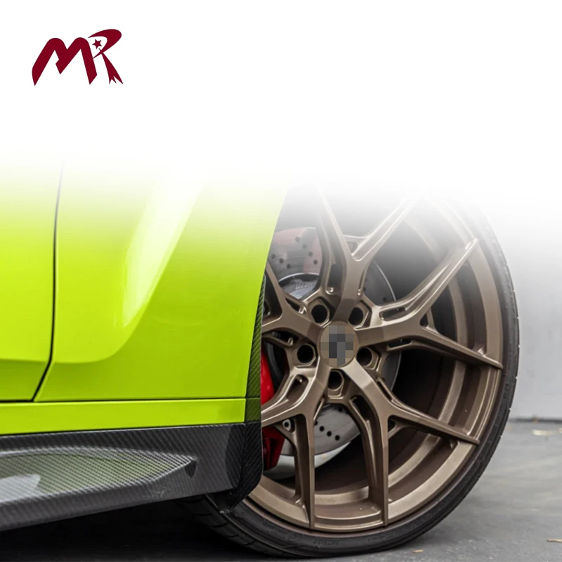 Real Dry Carbon Fiber Front Splash Guards Arch Guards Mud Flaps for BMW G80 G81 M3 G82 G83 M4