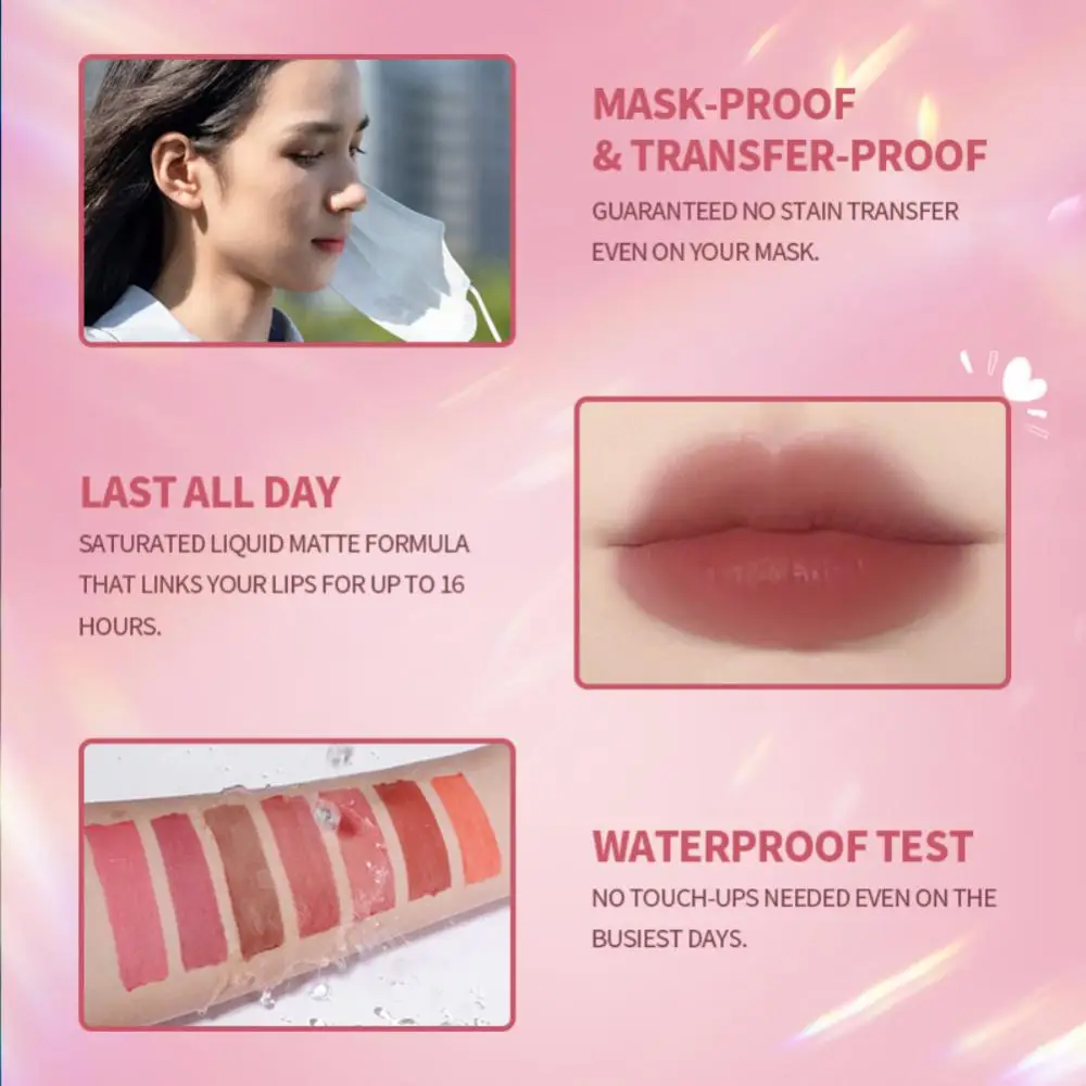 13 Kleur Water Mist Lip Glazuur Fluwelen Matte Spiegel Water Natuurlijke Langdurige Waterdichte Geen Antiaanbaklaag Cup Lipgloss lip Make TSLM1