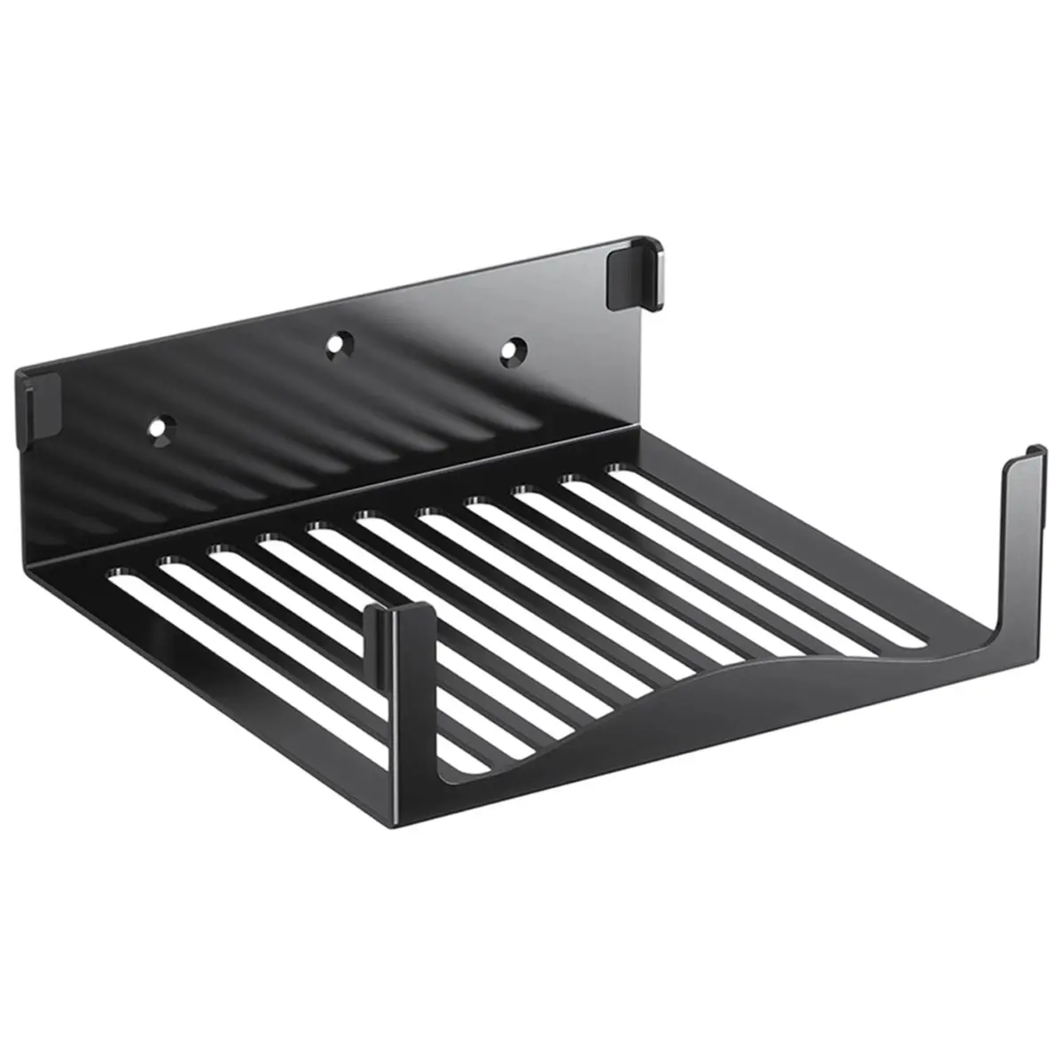 Wall Mount Holder Compatible for Steam Machine Console, Space-Saving Metal Storage Bracket - Black