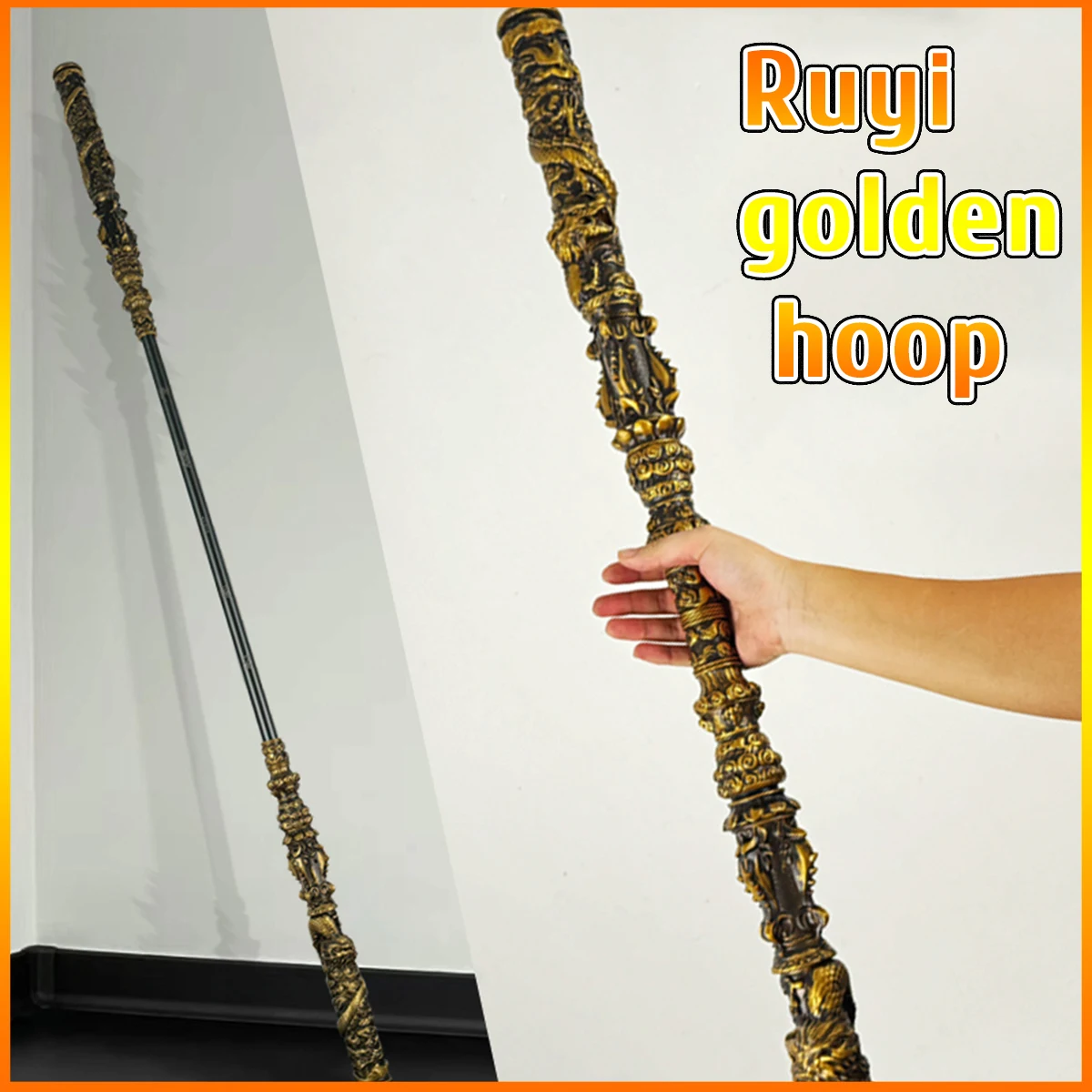 

China Myth Wukong 5.6FT Aluminum alloy material 1:1 Game Model Monkey King Staff Toy Game Collection Room Decoration Gift toys