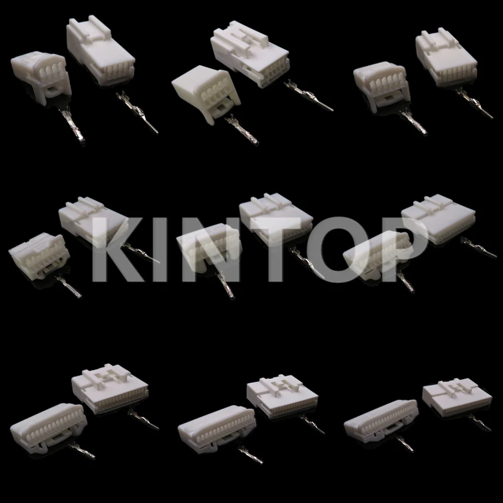 1 Set 8/10/12/16/20/24/28/32/40 Pins Car AC Assembly Cable Socket Auto Crimp Connectors 1473410-1 1318389-1 1318386-1