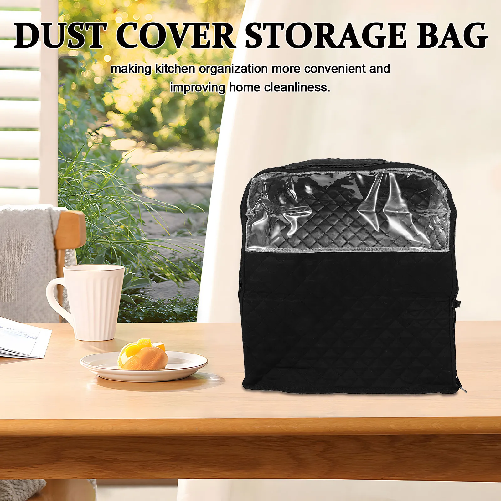 Stand Mixer Dust Cover for Four and a Half to Five Quart Vertical Mixers Zippered Kitchen Storage Bag