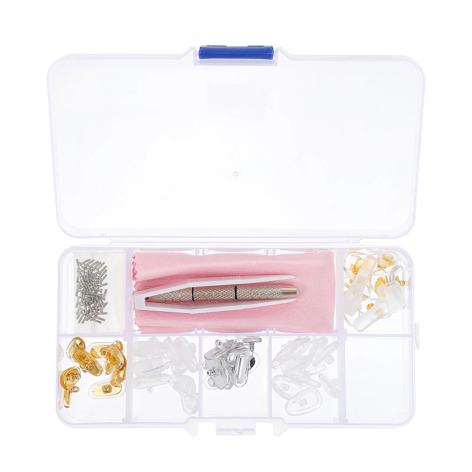 1Set Silicone Nose Pads Glasses Repair Accessories Anti-Slip Ear Support Compact Lightweight Repair Kit Glasses Nose Pads
