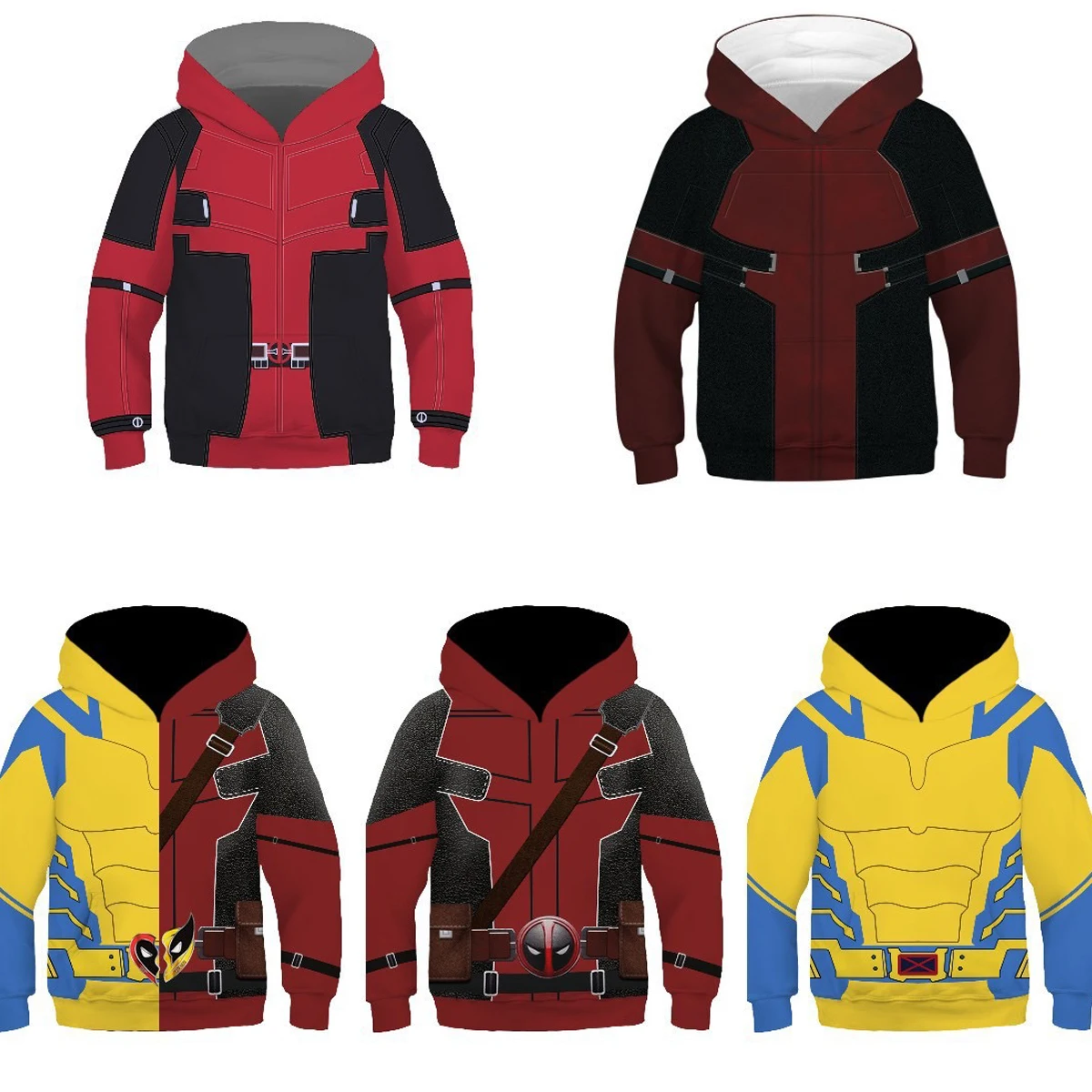 Boys' Anime Hoodie 3D Printed Hoodie Fun Pattern Boys' Hoodie Autumn Winter New Boys' Clothing