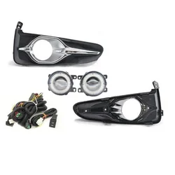 2 pezzi lente per auto LED fendinebbia assemblaggio Angel Eye DRL luce di marcia diurna lampada per Honda navetta ibrida 2015 2016 2017 2018