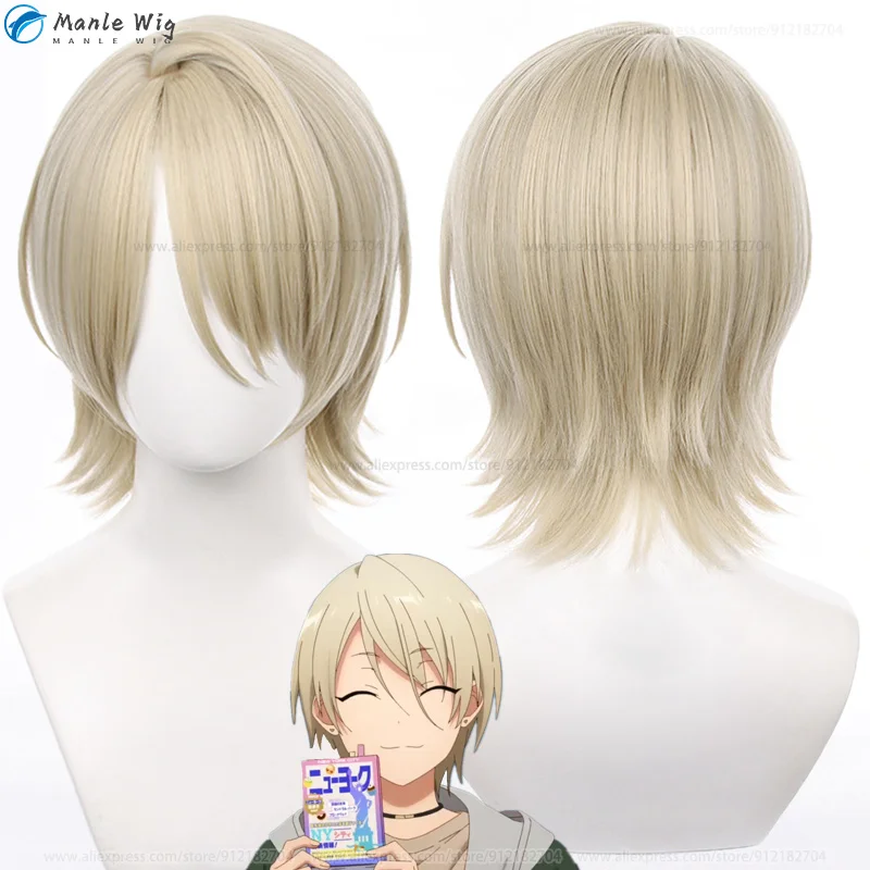 

35cm Shiratori Aira Cosplay Wig Game ES ALKALOID Shiratori Aira Wigs Scalp Linen Heat Resistant Synthetic Wigs