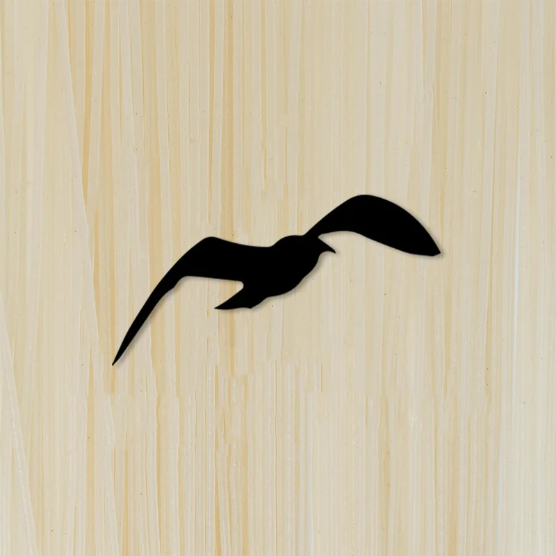 CIFBUY Metal Wall Art Minimalist Seagull Iron Decor Coastal Rustproof Mural For Port Restaurant Yacht Club Lounge Fisherman Gift