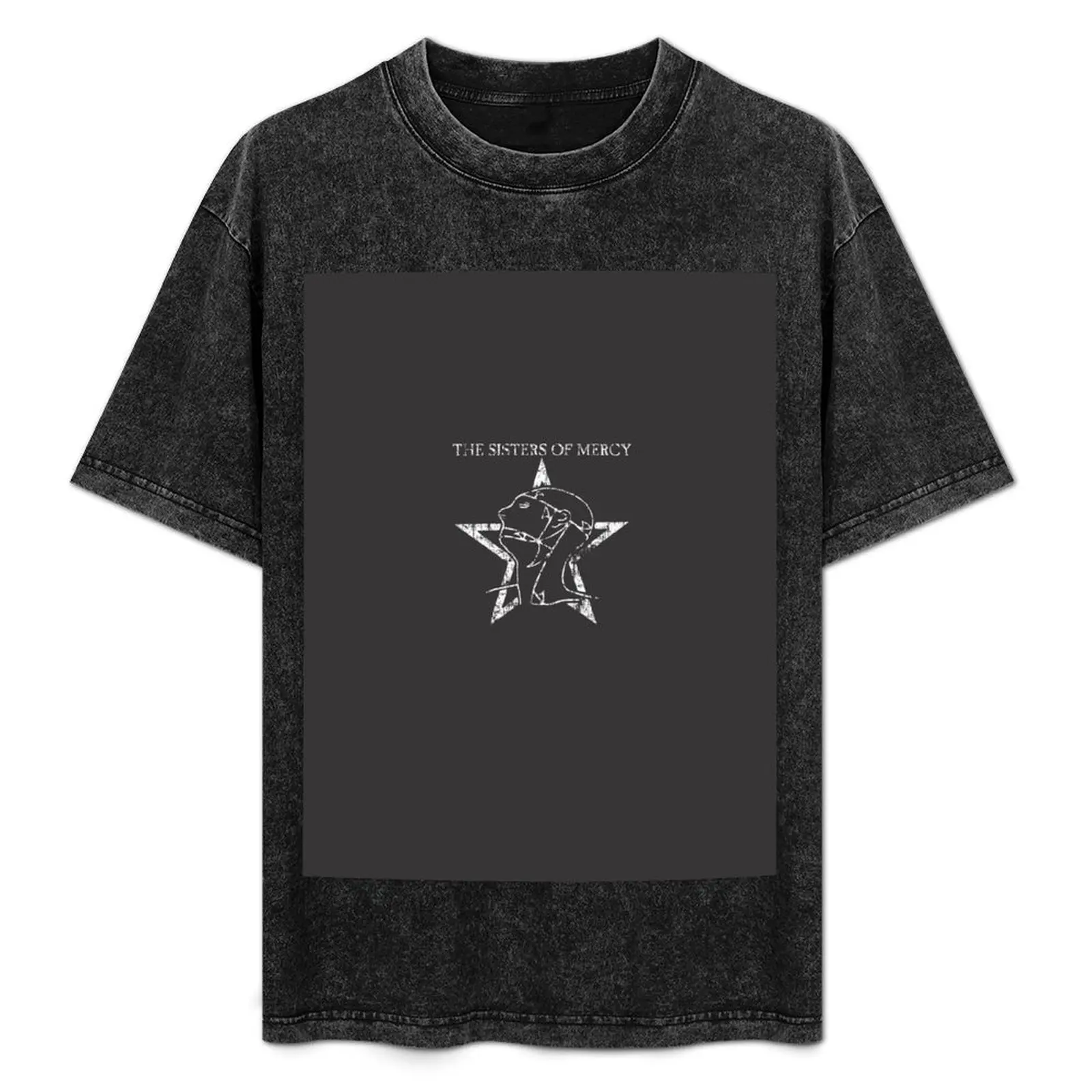 

The World's End / The Sisters Of Mercy Distressed T-Shirt Daily Wear Plain Short Sleeve Shirt