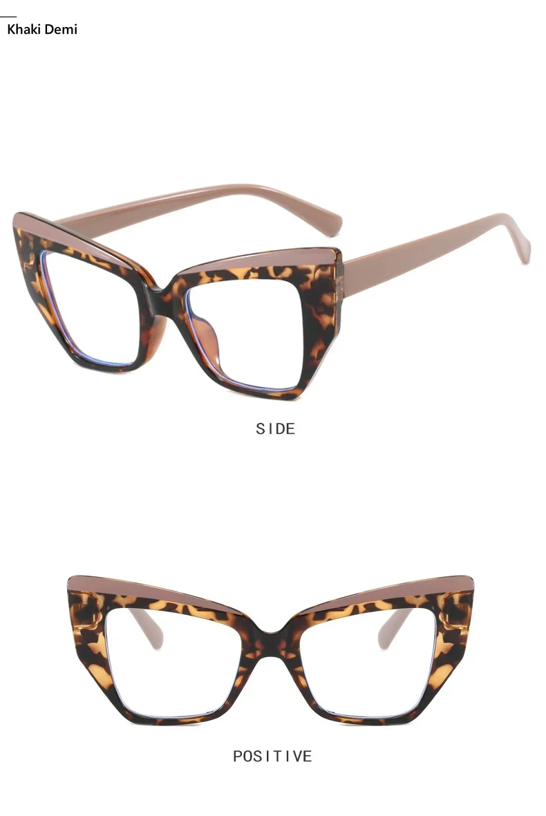 Neue Retro Anti Blau Licht Cat Eye Brille Rahmen Für Frauen Männer Vintage Design Klare Farbbare Linse TR90 Mode Weibliche Brillen – Detail 9