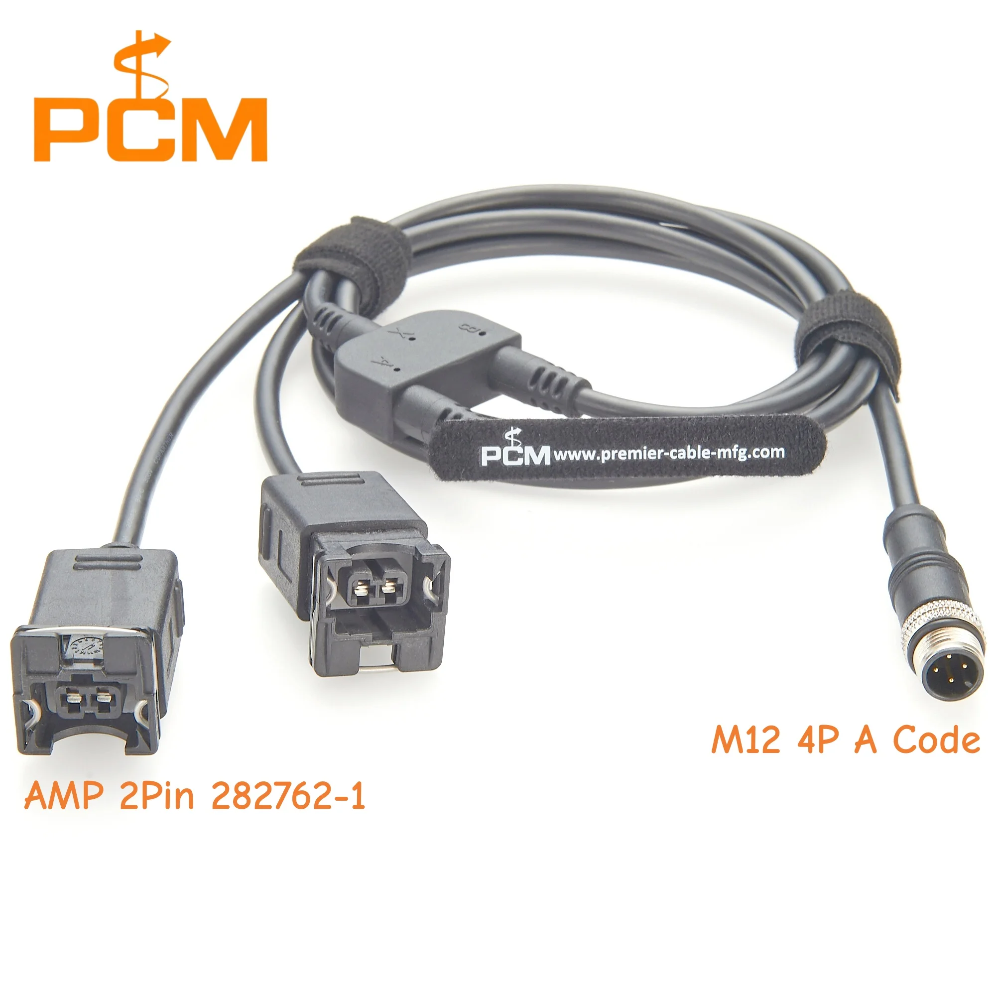M12 A Code Male to 2 Way Valve Plug Junior Timer Cable Splitter Connector Industrial Solenoid Valve Wiring Harness Cable