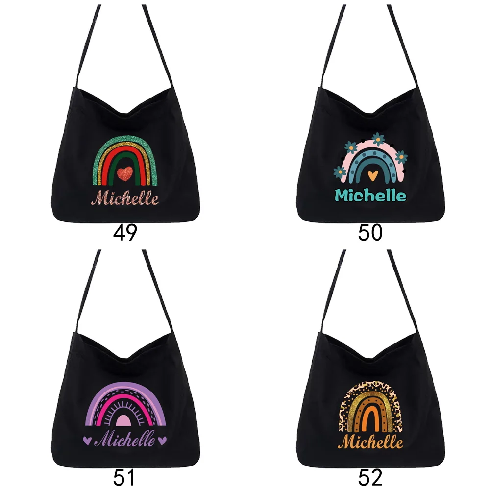 Bolso de lona Bolso de gran capacidad para mujer Bolso estampado de moda Bolso de hombro multifuncional