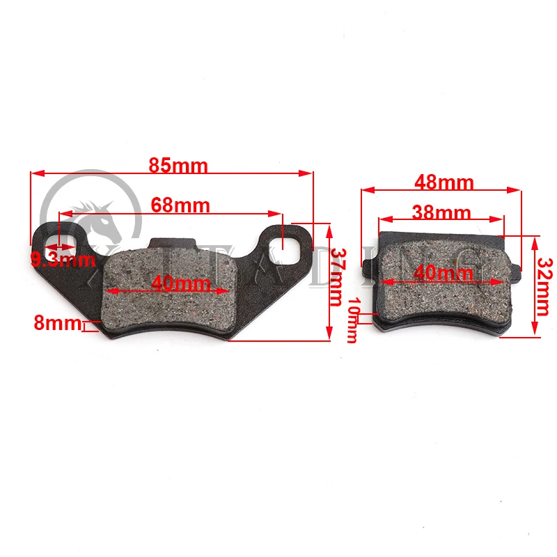 1 Pair Front/Rear Disc Brake Pads Shoes Motorcycle Brakes For 50cc 70cc 110cc 125cc 150cc ATV GO KART Taotao Suzuki Kawasaki