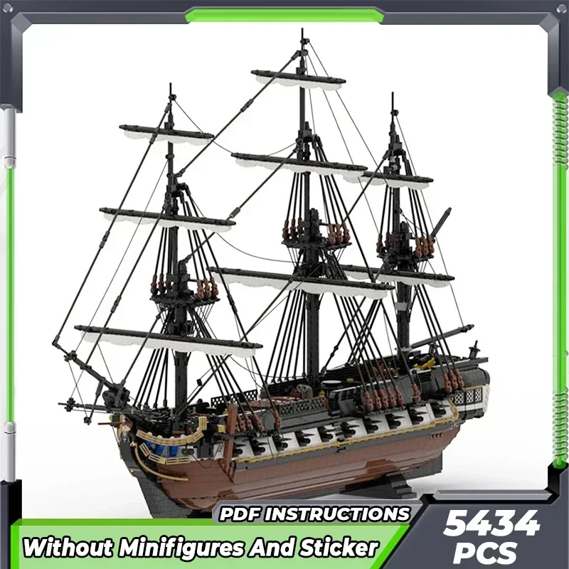 Moc Bouwstenen Militair Schip Model Amerikaanse 24-pistool Boot Technologie Modulaire Blokken Geschenken Speelgoed Voor Kinderen DIY Sets Montage