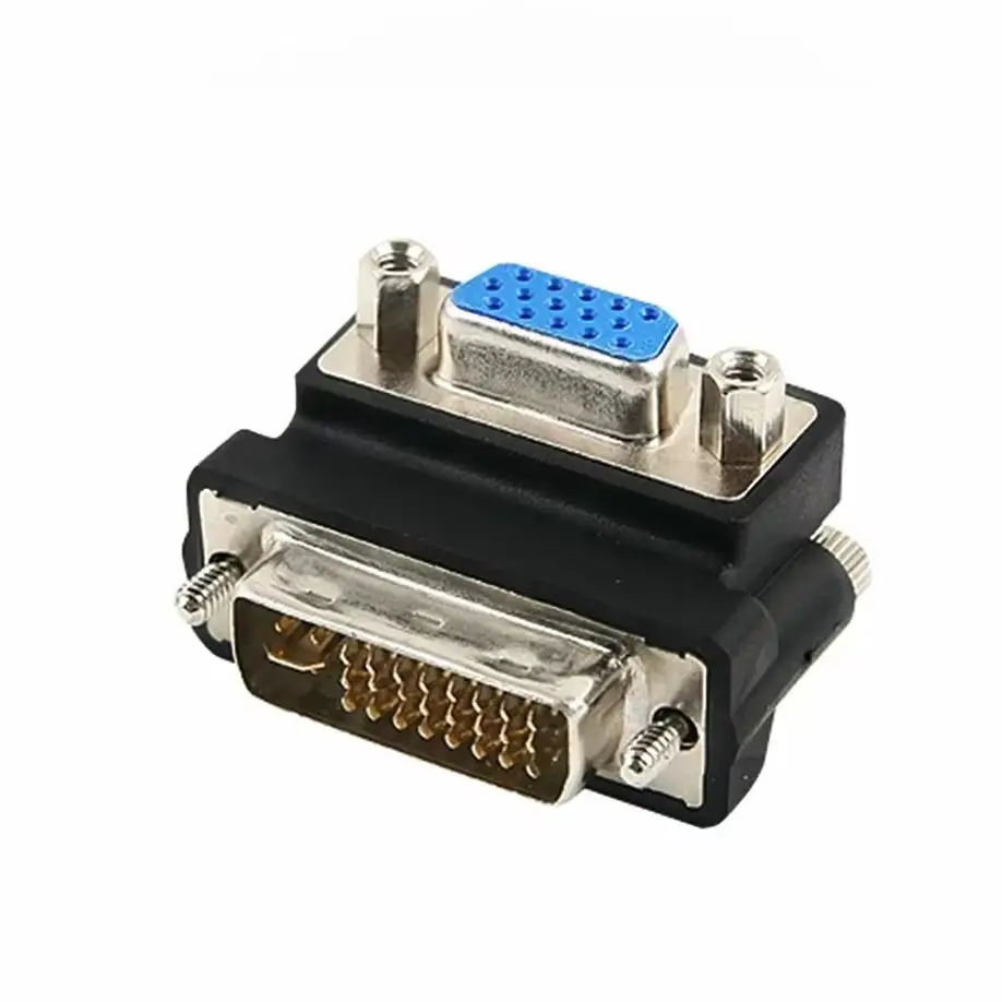 DVI Revolution VGA Female Adapter DVI-I Plug 24 + 5 P To VGA Jack Adapter HD Video Graphics Card Converter For PC HDTV Projector