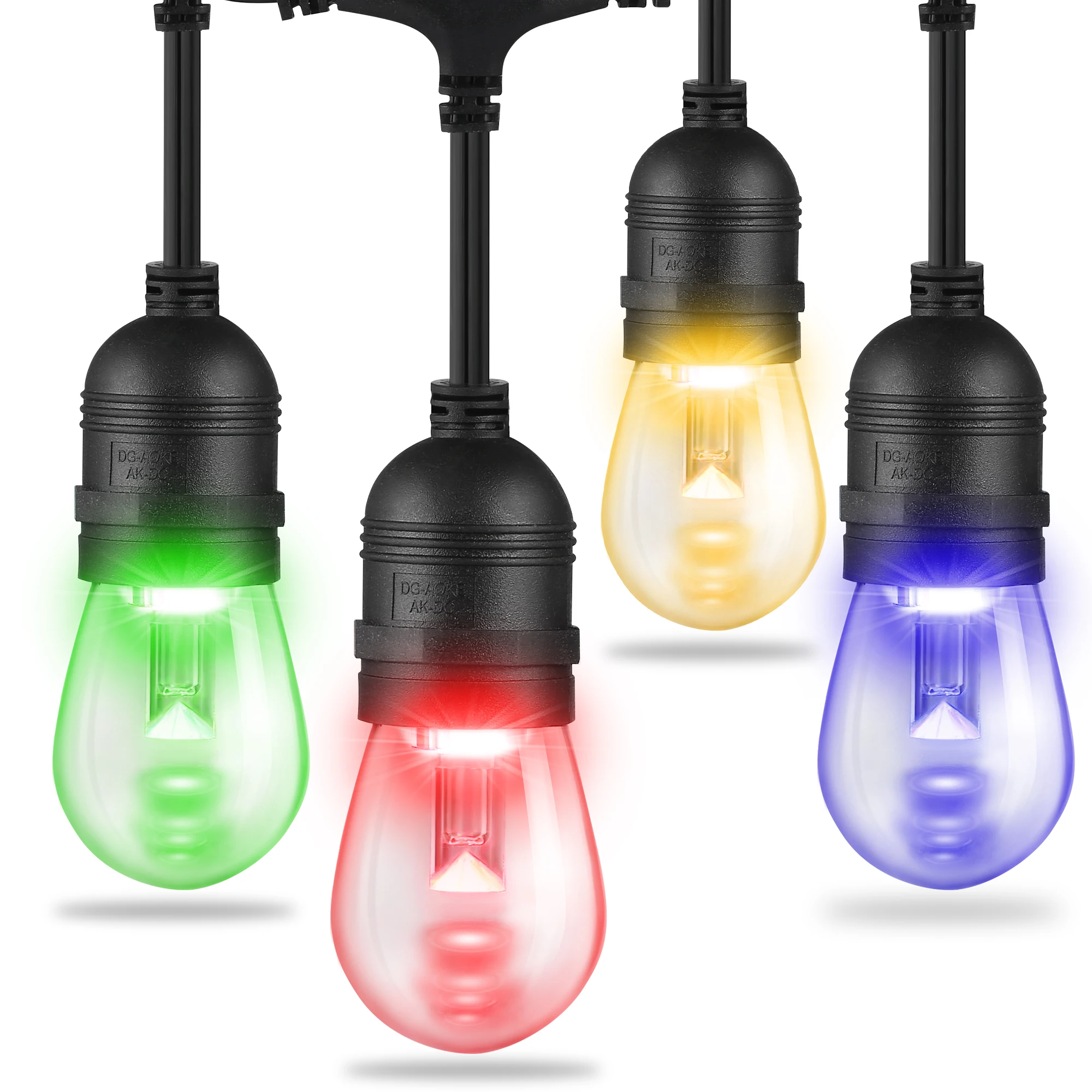 IP65 Waterproof Christmas Decoration RGB Lights Emitting Diode String Lights Outdoor