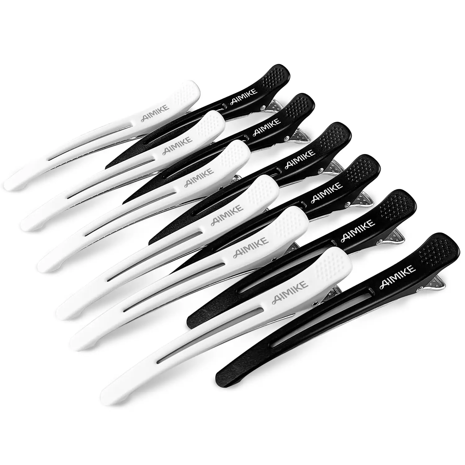 

12 Pack Non-Slip Silicone Hair Clips for Styling, Strong Hold for Thick or Thin Hair, No Crease