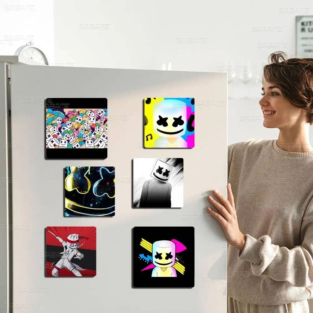 DJ-M-MARSHMELLO Refrigerator Magnets Personalized Photo Fridge Magnets for Kitchen Whiteboard Home Decoration Office Gift