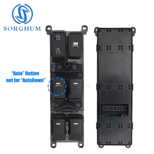 Imagen 2 del producto SORGHUM 93570-1W155 935701 W155 Botón elevador de Control del interruptor de la ventana eléctrica del lado izquierdo del conductor para Kia Rio 2012 2013 2014 2015