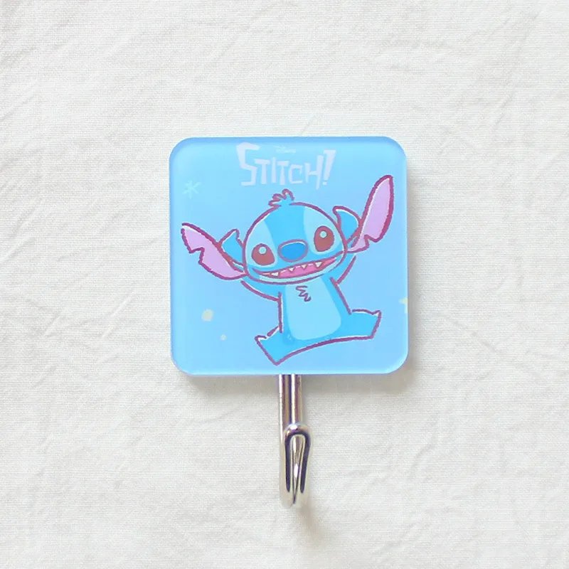 Disney Stitch Hook Up Cartoon Cute Winnie The Pooh Portable No Need To Punch Holes Sticky Hook Kitchen Clothes Hook Decorate