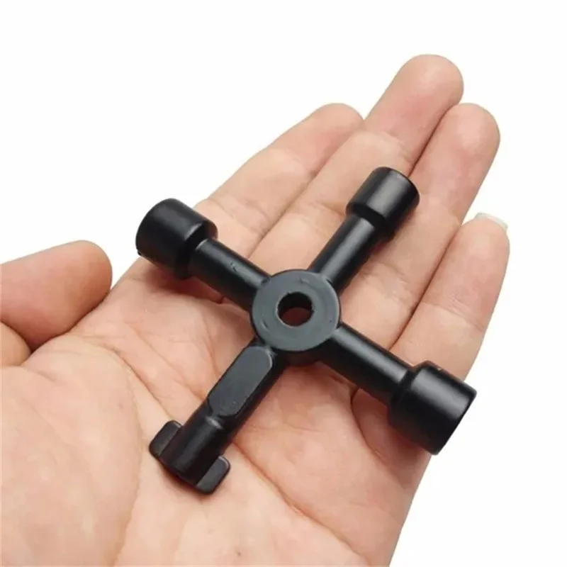 Multifunction 4 Ways Universal Triangle Wrench Key Plumber Keys Triangle for Gas Electric Meter Cabinets Bleed Radiators