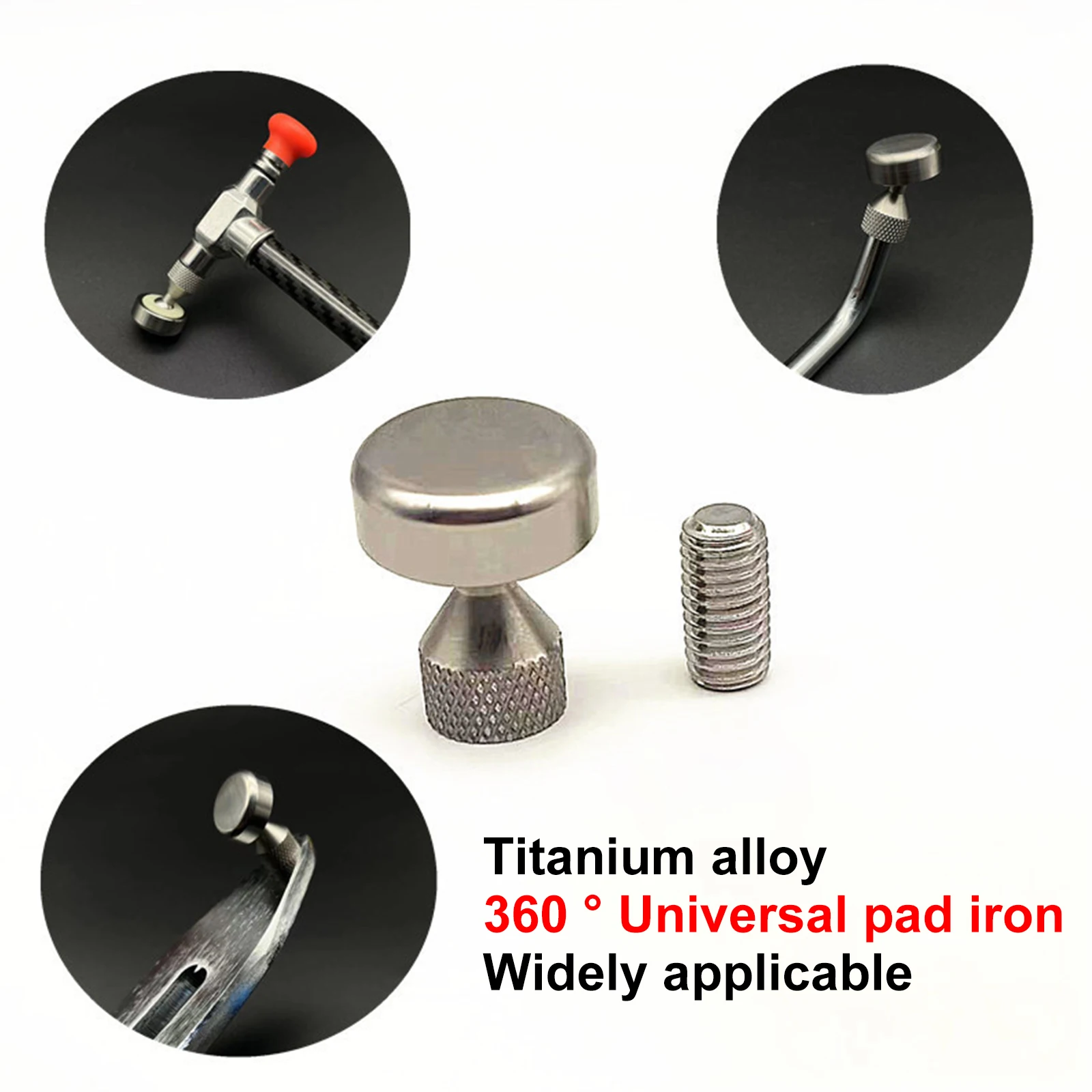 Paintless Dent Removal Tool Pulling Tabs Rotatable Head Titanium Alloy Puller Tabs For Hail Damage Body Maintenance Dent Repair